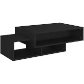 vidaXL Salontafel 105x55x32 cm bewerkt hout zwart