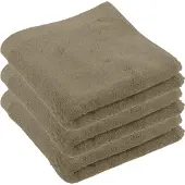 Tiseco Badhanddoek Home Studio Delux Dark Taupe - 50 x 100 cm