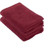 Tiseco Home Studio - Badlaken DELUX - - SET/2 - 100% katoen - 550 g/m² - 100% katoen - superzacht en zeer absorberend - 70x140 cm - Rood