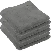 Tiseco Home Studio - Handdoek DELUX - - SET/3 - 100% katoen - 550 g/m² - 100% katoen - superzacht en zeer absorberend - 50x100 cm - Grijs