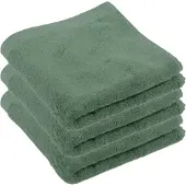 Tiseco Home Studio - Handdoek DELUX - - SET/3 - 100% katoen - 550 g/m² - 100% katoen - superzacht en zeer absorberend - 50x100 cm - Greenstone