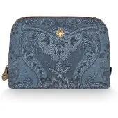 Pip studio Toilettas Cosmetic Bag Triangle Medium Kyoto Festival Denim Blue