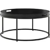 MUST Living Coffee table Golden Fiber large,37xØ75 cm