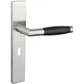Lavuzo deurkruk Ascoli rvs met rechthoekig schild SL56