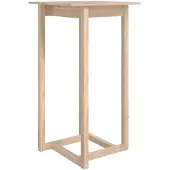 vidaXL Barkruk, 60x60x110 cm, massief grenenhout