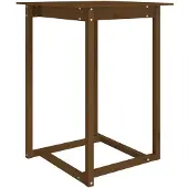 vidaXL Bartafel 80x80x110 cm massief grenenhout honingbruin