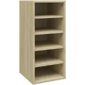 vidaXL Schoenenkast 31,5x35x70 cm bewerkt hout sonoma eikenkleurig