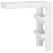 vidaXL Wandtafel, wit, 102x45x103,5 cm, houtvezel