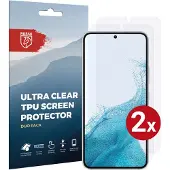 Rosso Screen Protector Ultra Clear Duo Pack Geschikt voor Samsung Galaxy S22 | Folie | 2 Stuks