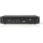 Nedis PA-Versterker | RMS Output: 2x 40 W @ 8 Ohm / 2x 60 W @ 4 Ohm | 2 Kanalen | 19 "rack-montage | Metaal | Zwart