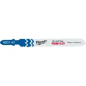 Milwaukee DECOUPEERZAAGBLAD METAAL T 123 XF 91 X 2,5/1,8 MM TWIN-CUT (5 STUKS)