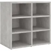vidaXL Schoenenkast 52,5x30x50 cm betongrijs