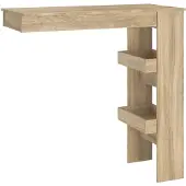 vidaXL Wandtafel Sonoma-eik, 102x45x103,5 cm, houtvezel