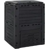 vidaXL Compostbak 280 L polypropeen zwart