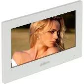 Dahua VTH2622GW-W 2-Draads Monitor, 7" Touchscreen, 1024x600, Wi-Fi, Alarmintegratie, Kunststof Behuizing
