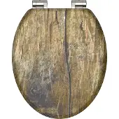 Schutte MDF WC-bril SOLID WOOD met soft-close 80124