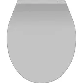 Schutte Toiletzitting Slim Grey Duroplast Ultra Dun Met Soft Close en Quick Release Gelakt Grijs