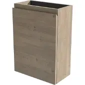 Linie Lado zwevende toiletmeubelkast 40 x 21 cm natuur eik