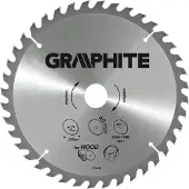 Graphite Graphit-Sägeblatt, breit 190x30 mm, 40 Zähne 57H670