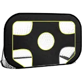 vidaXL Voetbaldoel met doelwit 120x80x80 cm polyester