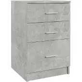 vidaXL Nachtkastje 40x40x63 cm bewerkt hout betongrijs