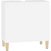 vidaXL Wastafelonderkast, wit, 58x33x60 cm, houtvezel