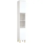vidaXL Badmeubel, wit, 30x30x190 cm, van houtvezel
