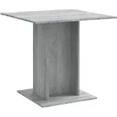 vidaXL Eettafel 80x80x75 cm bewerkt hout grijs sonoma eikenkleurig