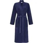 Ringella Luxe badstof badjas blauw uniseks - Blauw - Maat - M