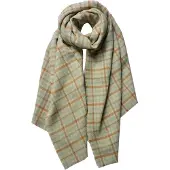 Juleeze Wintersjaal Dames 70x190 cm Beige Blauw Acryl