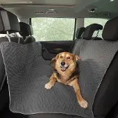 Belmarti Honden Autodeken 130x150 cm - Grijs - Waterproof beschermhoes - past in vrijwel elke auto - Eenvoudig te bevestigen - Premium kwaliteit hondendeken