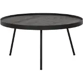 DTP Home Highlight Saturnus salontafel teakhout zwart 60x60x30cm