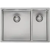 Reginox New Jersey 34x37+18x37 L OKG lang vlakbouw, onderbouw, vlakopbouw RVS R33012