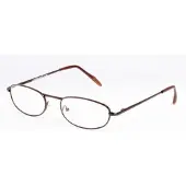 Hip Leesbril metal bruin glans +1.0