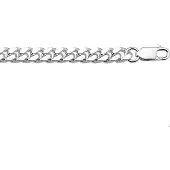 Trendjuwelier huiscollectie 1001808 Zilveren Ketting Geslepen Gourmet 5,5 mm