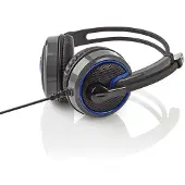 Nedis Gaming WRALON stereo over-ear headset - 2x 3,5mm Jack / zwart - 2,2 meter
