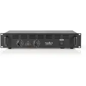 Nedis PA-Versterker | RMS Output: 2x 100 W @ 8 Ohm / 2x 150 W @ 4 Ohm | 2 Kanalen | 2U | 19 "rack-montage | Metaal | Zwart