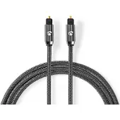 Nedis Optische Audiokabel | TosLink Male naar TosLink Male | 1 m | 1 stuks - CATB25000GY10