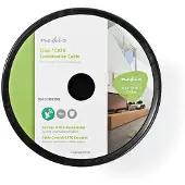 Nedis IEC CAT6 Combikabel | RG59 | Eca | 10 m | Wit | 1 stuks - CSGR4500WT100 CSGR4500WT100