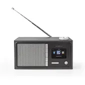 Nedis tafelradio met internetradio, FM-radio, Bluetooth en AUX - 18W / zwart