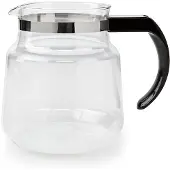 Ginza.se Glazen Koffiekan | Geschikt voor: Moccamaster K / KB/ 1 0PL / Excellent 10S | 1.2 l | Zwart