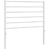vidaXL Vervangend hoofdbord metaal wit 80 cm
