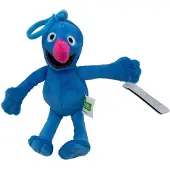Sesamstraat rugzak clip - Grover - 17 cm - Sleutelhanger - Pluche