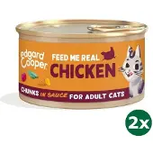 Edgard & Cooper kat adult chunks kip kattenvoer 2x 18x85 gr