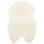vidaXL Stoelhoes IJslander schapenvacht 70x110 cm crèmekleurig