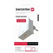 Swissten USB-C Snellader - 45W - Wit