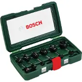 Bosch 12-delige frezenset 1/4" schacht