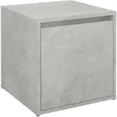 vidaXL Opbergbox met lade 40,5x40x40 cm bewerkt hout betongrijs