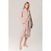 Casilin Teddy Fleece Badjas Misty Pink - M