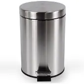 BRASQ Pedaalemmer 20 Liter - RVS - PB120 - Prullenbak met uitneembare Pedaalemmer - Prullenbak - Vuilnisbak - Vuilbak - Afvalbak - Badkamer of toilet
